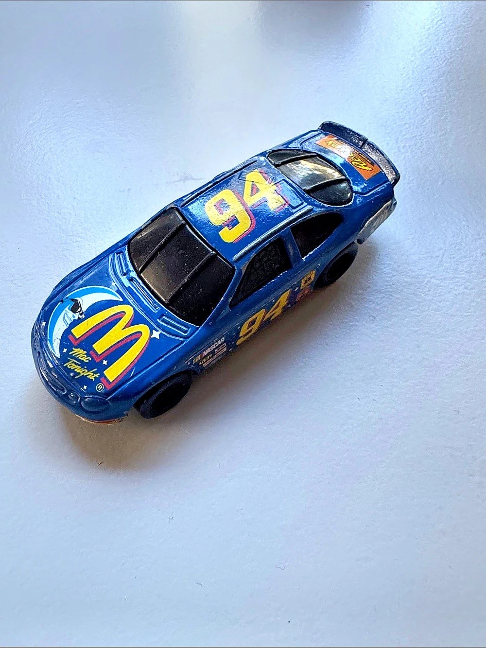 Hot Wheels McDonald's Mac Tonight NASCAR #94 Die-Cast Car Blue & Yellow